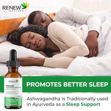 Load image into Gallery viewer, Renew Actives Ashwagandha Liquid - Cleansing Rejuvenative Tonic and Sleep Aid Supplement - 120 ml
