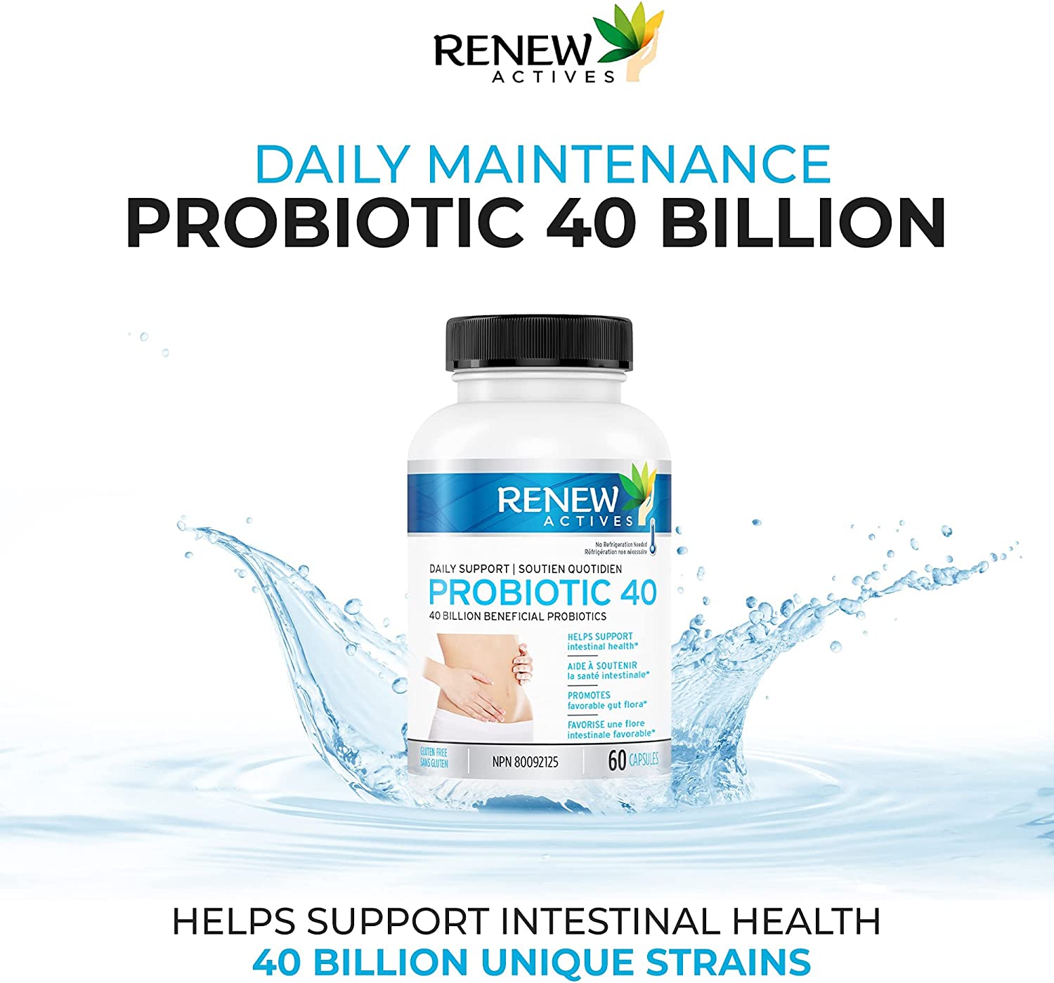 Renew Actives Double Strength Probiotic 40 Billion