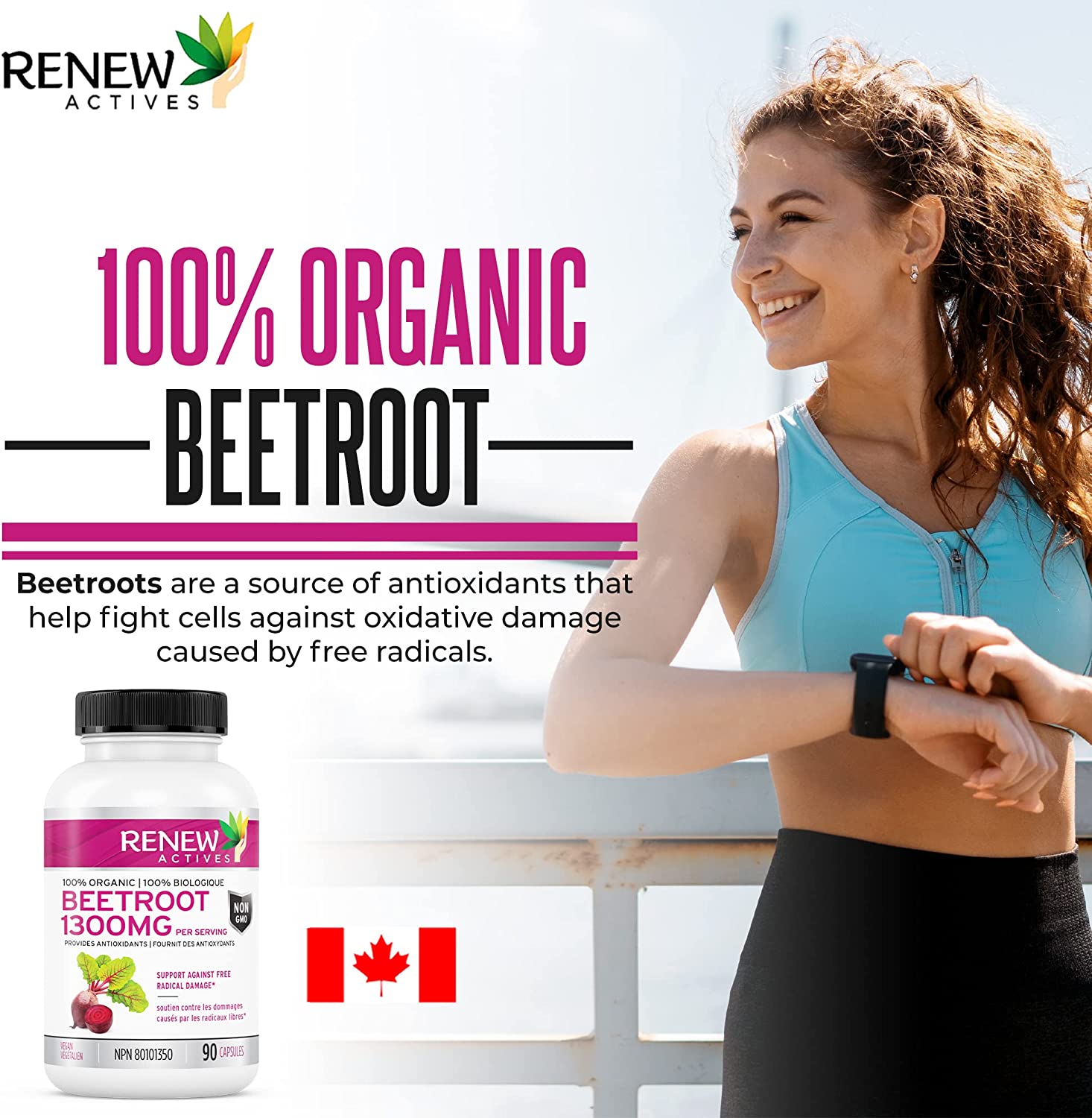 Renew Actives Organic Beetroot Supplement 1300mg