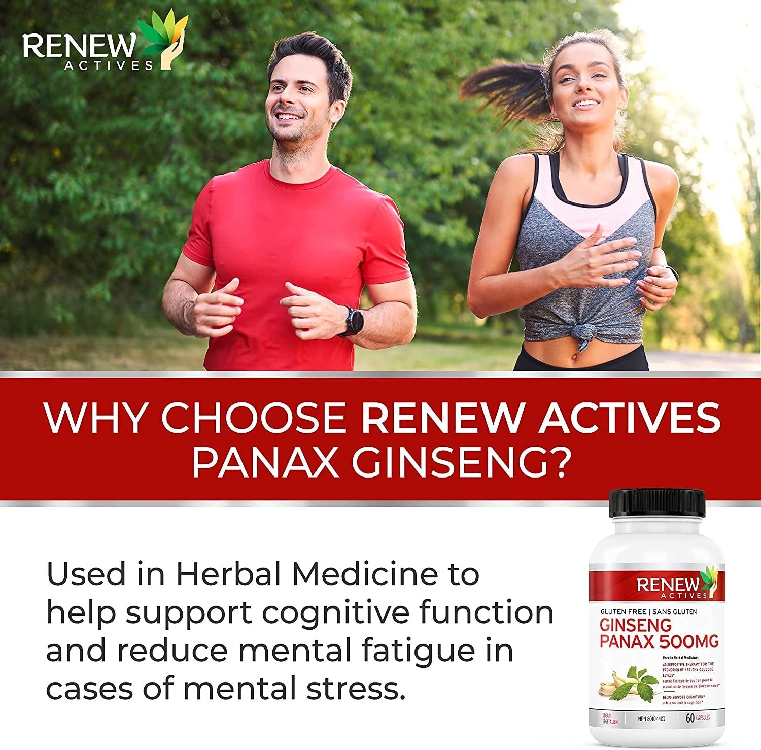 Renew Actives Panax Ginseng 500 mg