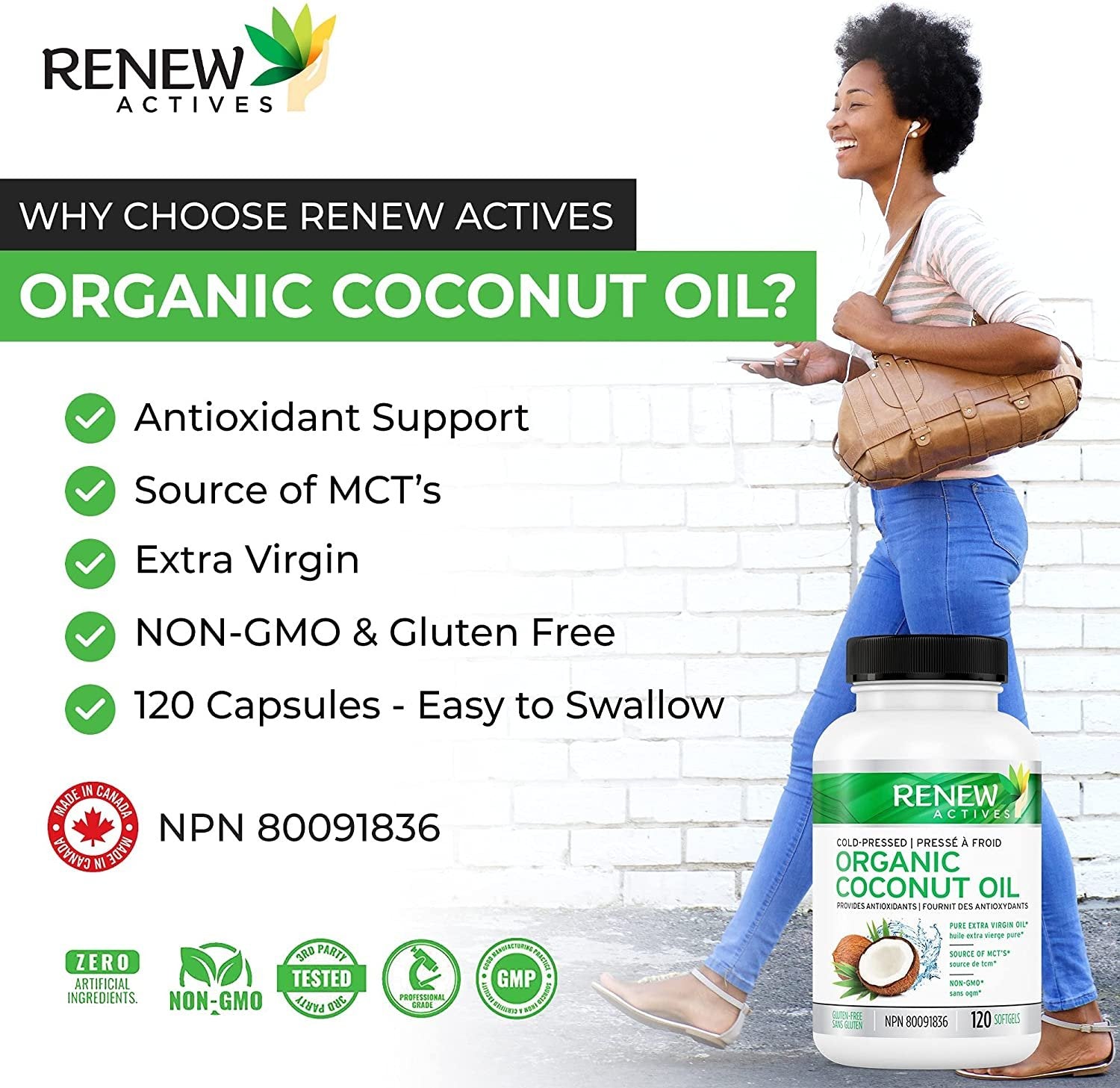 Coconut Oil Capsules for Hair Growth, Radiant Skin & Weight Loss
