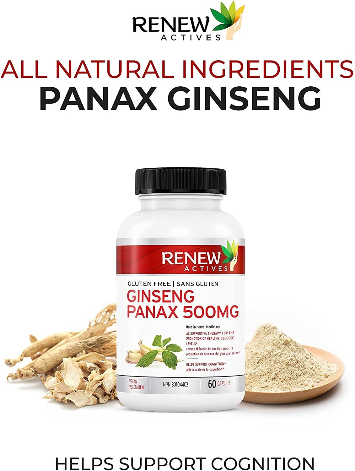 Renew Actives Panax Ginseng 500 mg