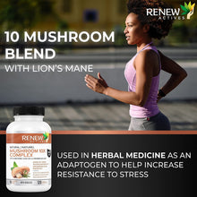Load image into Gallery viewer, Renew Actives Mushroom Complex Supplement 10X with Reishi
