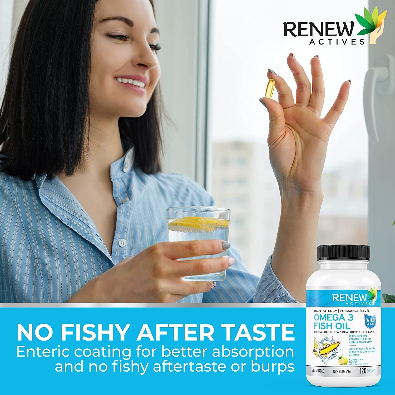 Renew Actives Omega-3 Fish Oil 1200 Mg